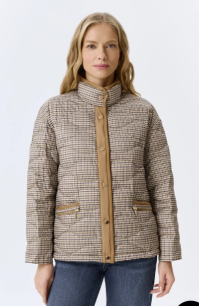 Куртка утепленная куртка с принтом пье-де-пуль