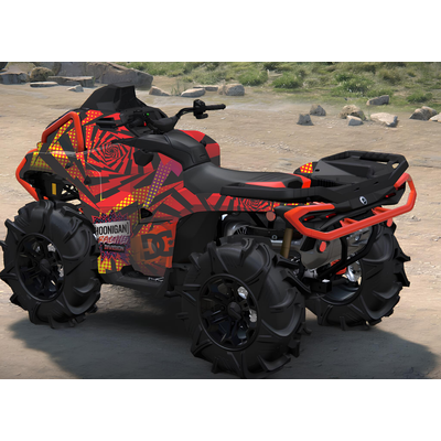 Комплект виниловых наклеек для квадроцикла BRP Outlander MAX XT-P 1000R G3 защищенные броней #10467