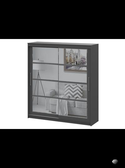 ШКП 3  Макс 2 м  Шкаф-купе Графит