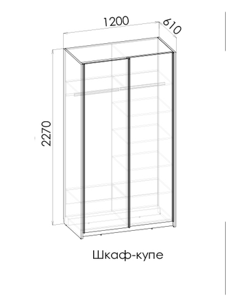 ВЕКТРА Шкаф Ш3.G (под гладильную доску)