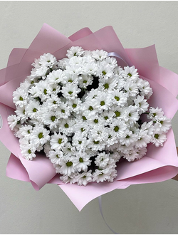 Букет из 19 хризантем