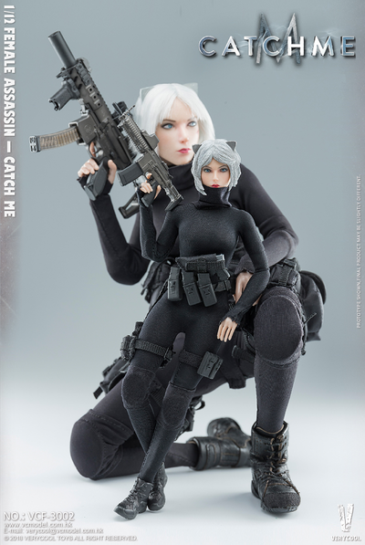 Девушка-ассасин - Коллекционная ФИГУРКА 1/12 Palm Treasure Series — Female Assassin "Catch Me” (VCF-3002) - VERYCOOL