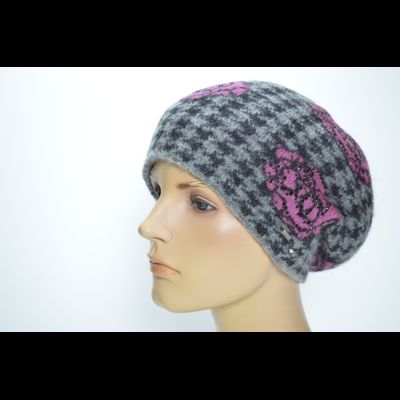 Берет Vizio 1370 B серый с черным