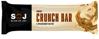 Батончик SOJ CRUNCH BAR с арахисовой пастой 40гр (20)*4