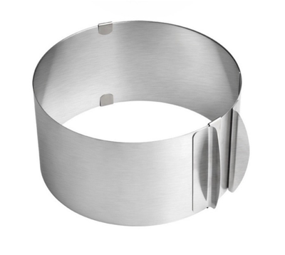 Кольцо для выпечки раздвижное 16-30см, выс. 8,5см (металл)