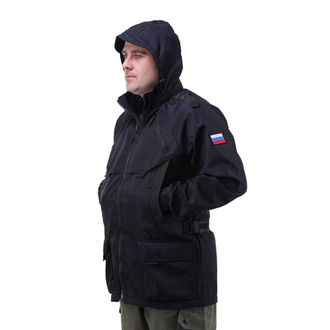 Демисезонная куртка для охоты и рыбалки "Патриот" черная фото-2