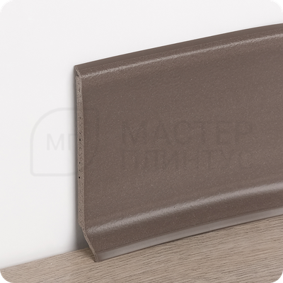 Напольный плинтус из Вспененного ПВХ HSL Dollken высота 80мм, длина 2,5м, толщина 5мм. цвет черный