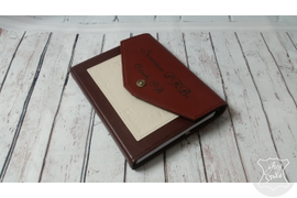 женский ежедневник из натуральной кожи с именной гравировкой