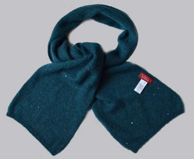 итальянский шарф изумрудного цвета