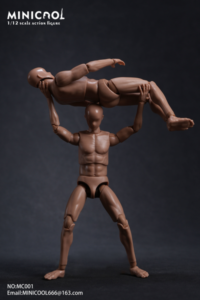 Мужское тело с фиксированной шеей - Коллекционная фигурка 1/12 scale 6-inch action figure male body (MC006) - MINI COOL