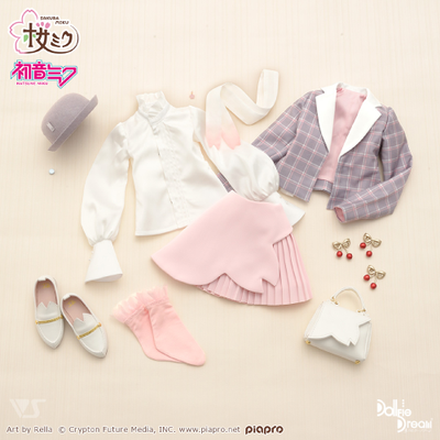 Одежда для куклы Мику Хацунэ (Cloth Dollfie Dream Hatsune Miku Hanami Outfit ver.)