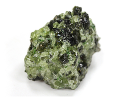 Хризолит (Перидот, Оливин), кристаллы на породе, США (28*18*16 мм, 13 г) №38084