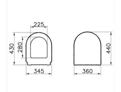 Сиденье для унитаза Zentrum, 94-003-001