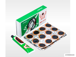 Набор для ремонта камер (латки+клей) 48 шт.