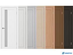 Дверь Оптима Порте царговая экошпон Турин 528АПС.121 Молдинг SC/SB купить в Челябинске | КВИРТЕК