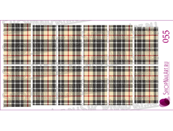 Слайдер-дизайн 055 - Ткань в клетку, английский шарф