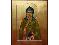 Стефан Хирский, Святой Преподобный. Рукописная икона.