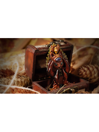 Коллекционная брошь &quot;Кошачья фотокамера&quot; в стиле стимпанк и Алисы в Стране Чудес