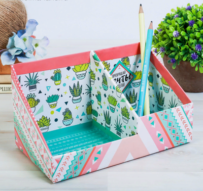 Органайзер для канцелярских принадлежностей - растущий сувенир «Верь в себя», 10.5х10 см