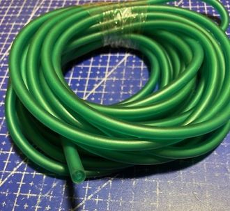 Latex hose for fuel 1.7x4.5 mm, dark green.