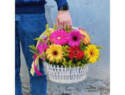 Доставка цветов в Волгограде - FLOWER34.RU - Корзина из 15 гербер