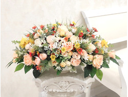 Цветочная композиция Абрикосовый Рай № КП007