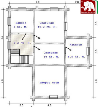 Проект 3-48, 146 кв.м., 7*11