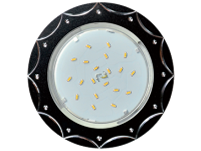 Светильник встраиваемый Ecola GX53 H4 DL5384 Звезда Черный/Алюм. 20x110 FB5384ECB