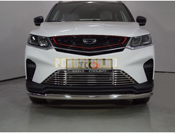 Защита передняя нижняя 60,3 мм ТСС для Geely Coolray 2020-2024
