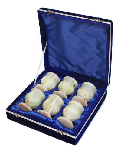 Набор из 6-ти рюмок, оникс