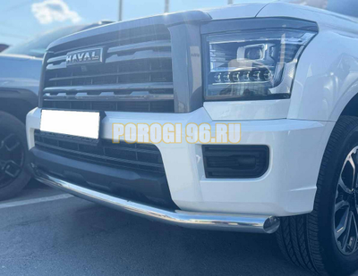 Защита переднего бампера Папа Тюнинг d60 для Haval H5 2024-