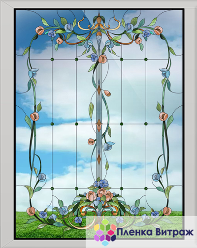 ВИТРАЖНАЯ ПЛЕНКА FL-48-1