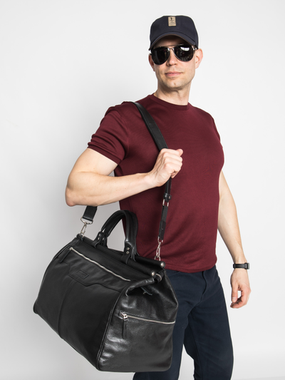 Кожаный саквояж Otranto Premium anthracite (арт. 4006-51)