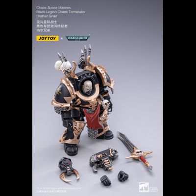 Терминатор Черного Легиона брат Гнарл (Warhammer 40k) - КОЛЛЕКЦИОННАЯ ФИГУРКА 1/18 scale Brother Gnarl (JT2122) - JOYTOY