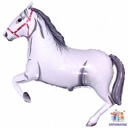 Шар 107 см фольга  Лошадь ( шар + гелий + лента)