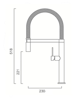 Смеситель Kantera Cignus Chef-19 KTR019-BR