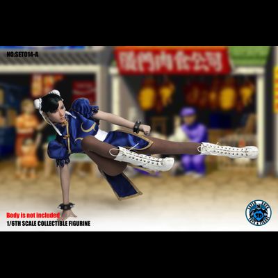 Чун Ли (серия "Street Fighter") - КОЛЛЕКЦИОННАЯ ФИГУРКА 1/6 Cosplay Series - Chinese Fighting Goddess (SET014A + S12D) - SUPER DUCK