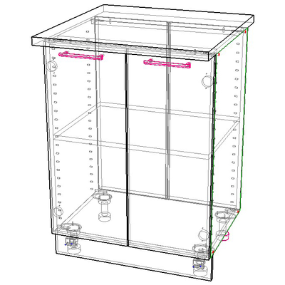 Стол кухонный Аляска Н-60 (600)