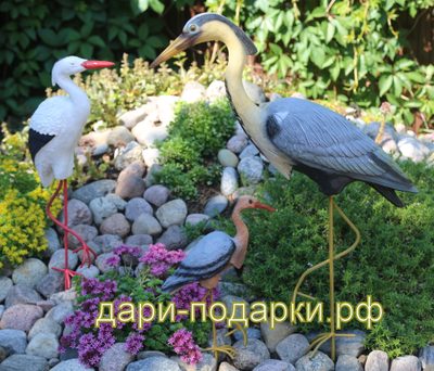 ЦАПЛЯ Красотка  81*28 см  0,8 кг  полистоун Россия 1594/012689*