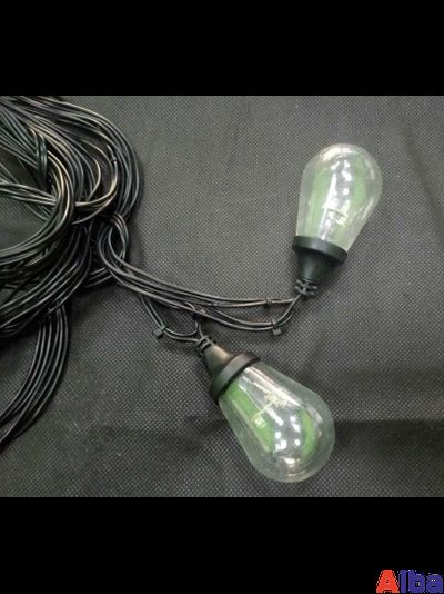 Ламполайт 10*0,2 м, черный провод