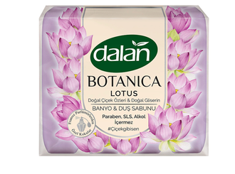DALAN Парфюмированное мыло для рук и тела Botanica, аромат Лотос, 150 гр*4
