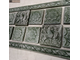 Декор-изразец к плитке под кирпич Kamastone Конь 3082, темно-зеленый с перламутром