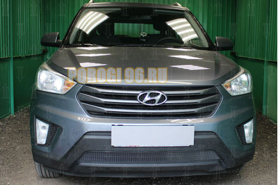 Защита радиатора Hyundai Creta 2016- black