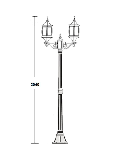 Садово-парковый светильник серии  Lion-2