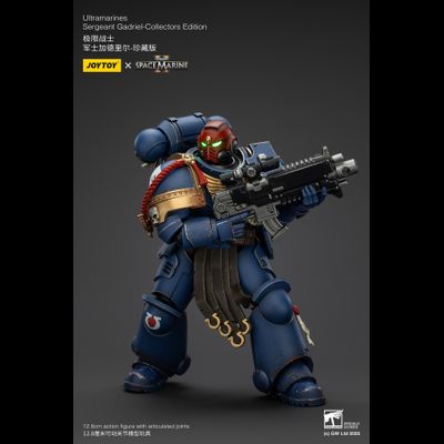 Гадриэль, сержант Ультрамаринов (Warhammer 40k, Spacemarine II) - КОЛЛЕКЦИОННАЯ ФИГУРКА 1/18 Ultramarines Collectors Edition - Sergeant Gadriel (JT01376) - JOYTOY