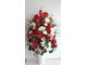 Композиция из искусственных цветов большая напольная "Очарование красное" № НП016/Сайт АОАБУКЕТ