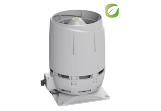 Вентилятор Vilpe FLOW ECo125S/125, 0-700 м3/час, с основанием 300х300 мм светло-серый