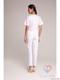 БЛУЗА МЕДИЦИНСКАЯ DR.SUPER "Sky" белая