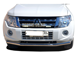 Защита переднего бампера d76 для Mitsubishi Pajero IV 2006...2017