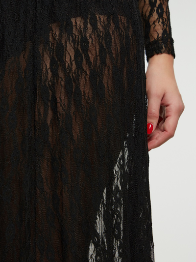 Черная юбка из кружева